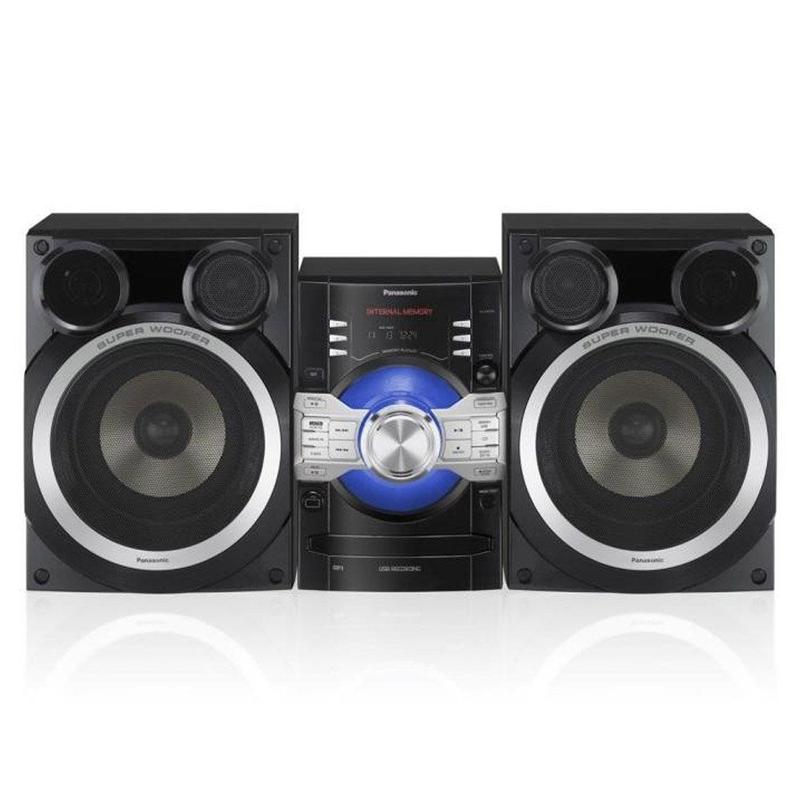 Mini System Panasonic 830W SCAKX56LB-K RMS USB MP3 CD - PANASONIC